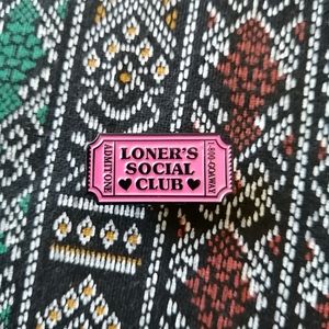 📍2/20$ Social Club Enamel Pin NWOT